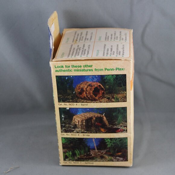Vintage Aquarium Ornament - The Non-Ceramic Urn by Penn Plax - New In Box - Picture 6 of 7